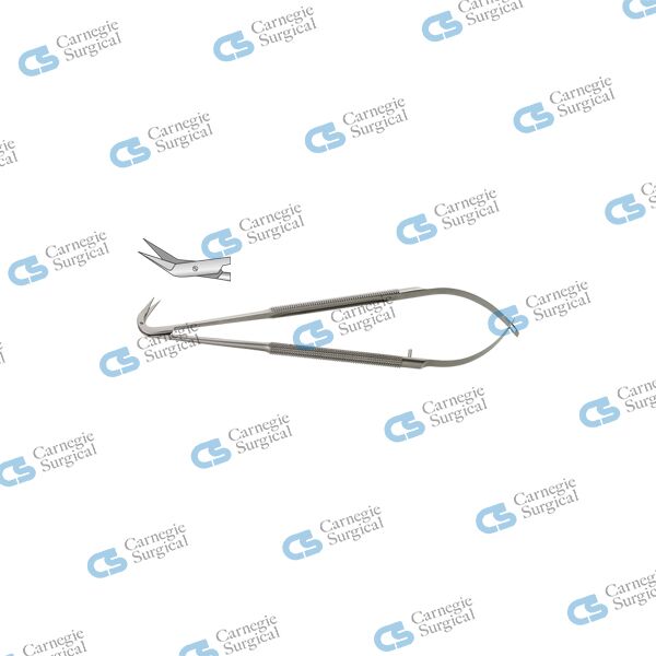 JACOBSON Micro scissors round handle delicate blades 25 deg angled