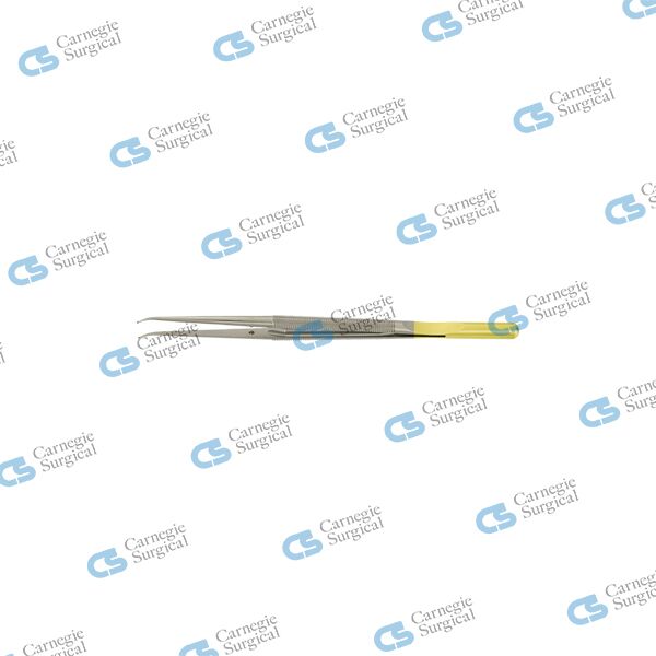 Micro Dressing and suture forceps diamond coated jaws counter balanced handle straight