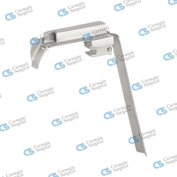 Pediatric laryngoscope integrated blade flexible tip reusable