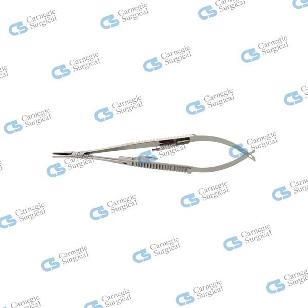 CASTROVIEJO Micro needle holder flat handle smooth jaws