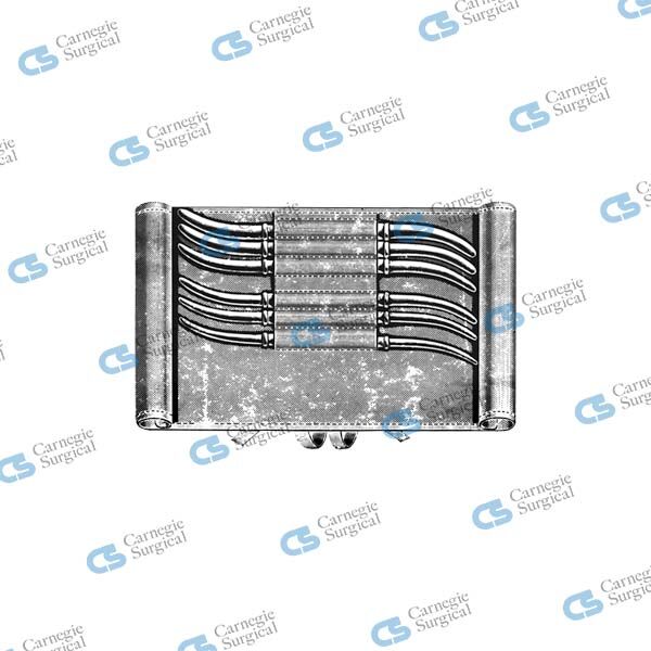 HANK Uterine dilators, double-ended set of 6 in pouch