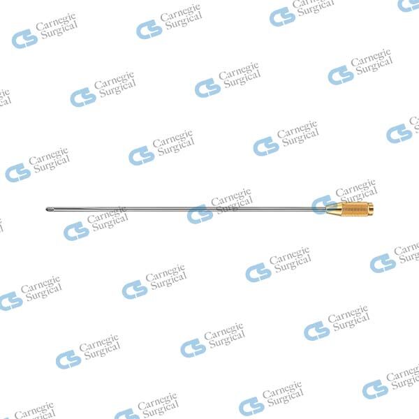 Liposuction cannula half cut tip