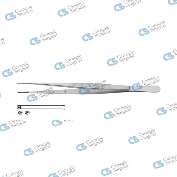 POTTS-SMITH Dressing forceps 1x2 teeth