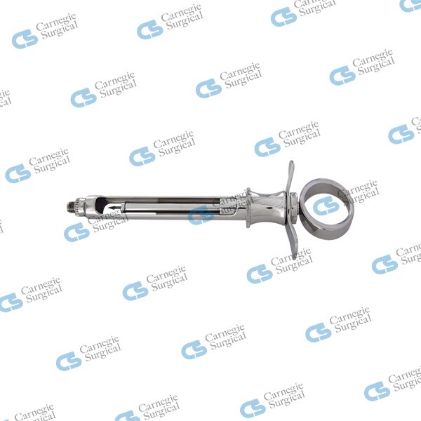 Dental cartridge syringe with US thread cw-type, ergo, 1.8 ml with harpoon aspiration