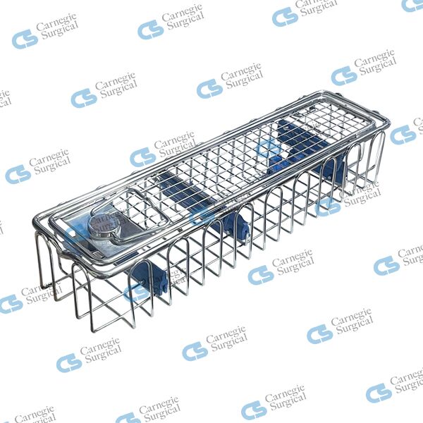 Wire basket tray for endoscopes