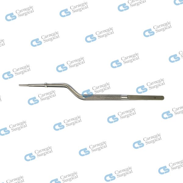 TEBBETTS Forceps, bayonet shaped, round handle