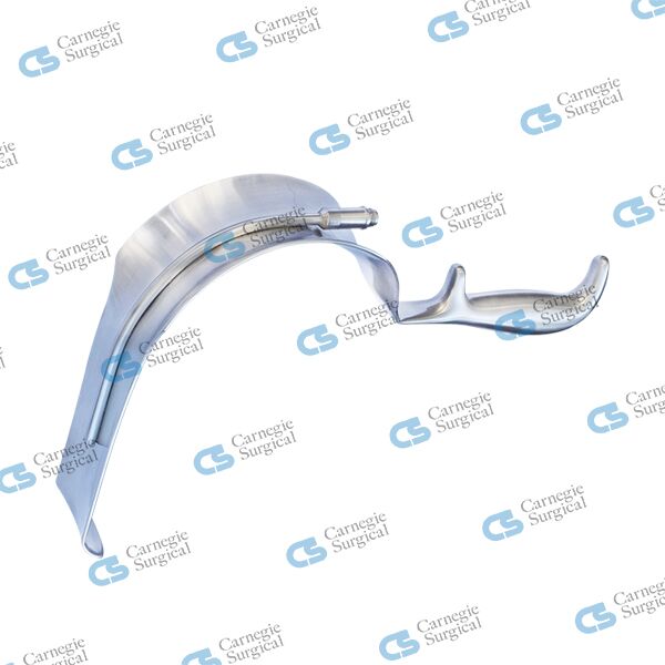 Deep pelvic retractor with light guide