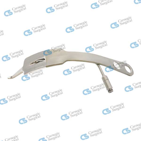 HOHMANNS Lighted Fiberoptic Bent Retractor