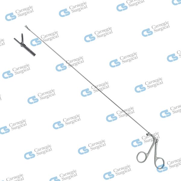 Alligator forceps for hard foreign bodiessingle action jaws