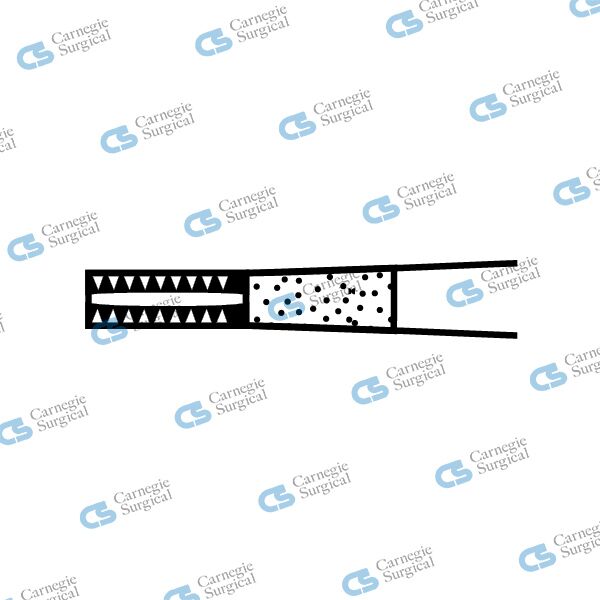TEBBETTA Brown tissue forceps