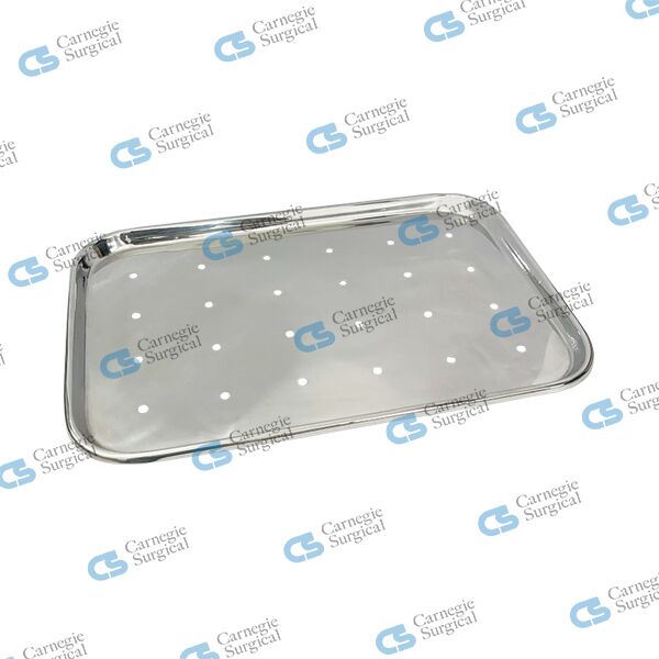 MAYO Tray perforated rolled edge